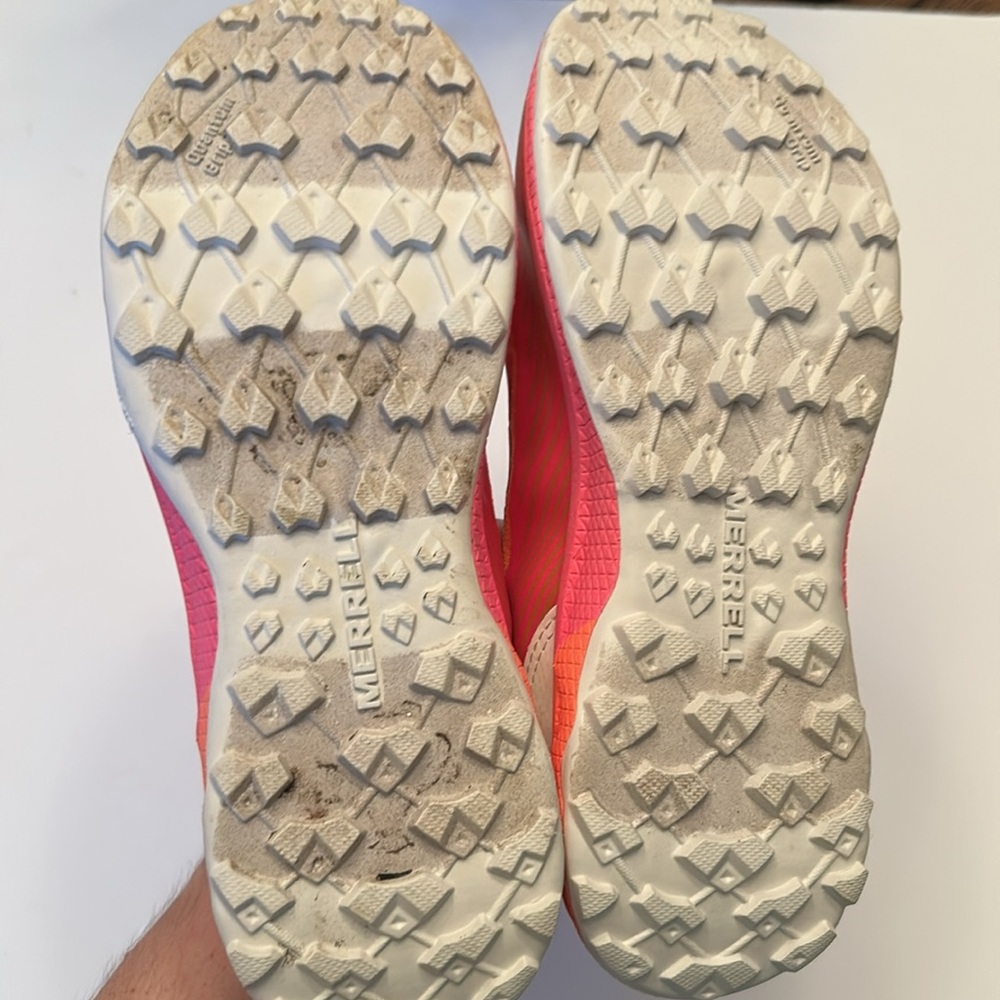 Merrell Youth Girls Agility Peak Vibrant Pink and Orange Sneakers - Picture 12 of 16